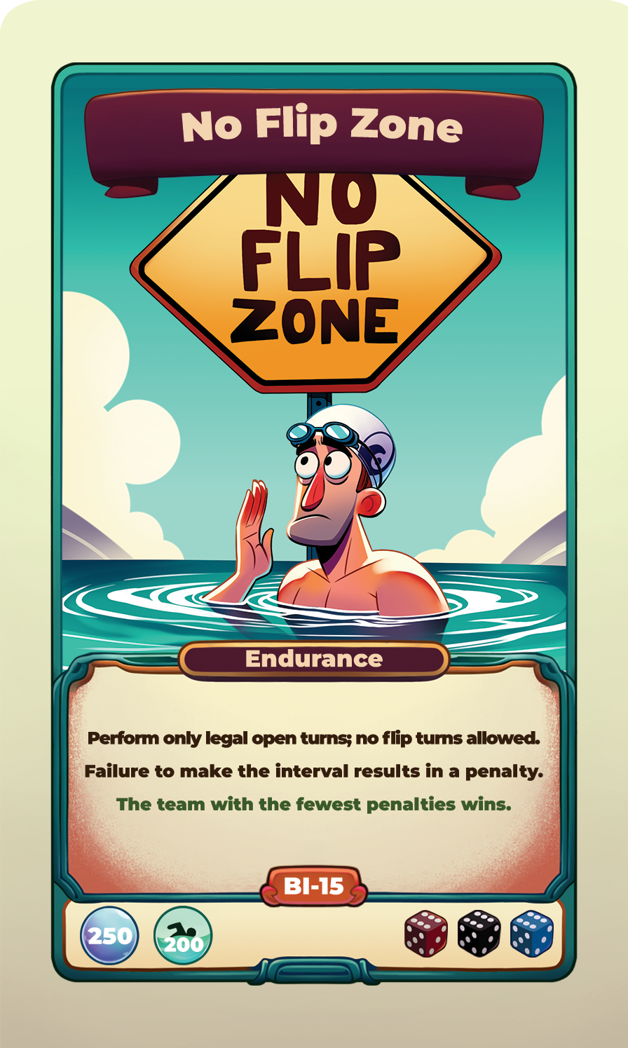 No Flips Zone challenge card